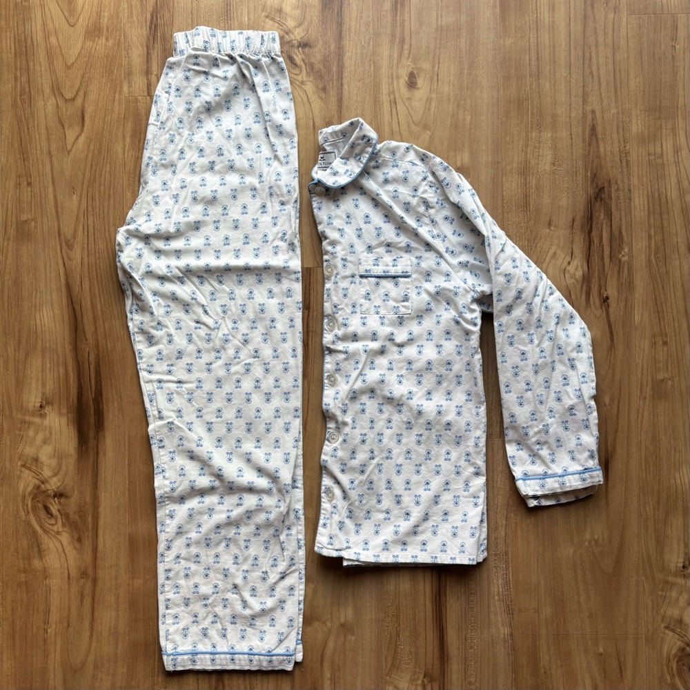Petite Plume + Minnow Block Print Classic Pajama Set